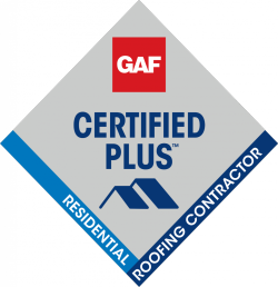 GAF Certified Plus Residential Roofing Contractor logo