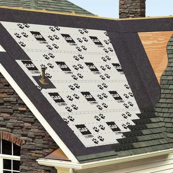 GAF-Tiger Paw underlayment on residential roof